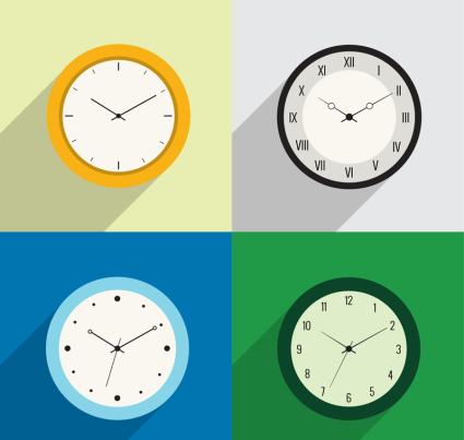 4 color vector clock design