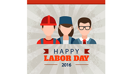 Creative People Day greeting card vector material