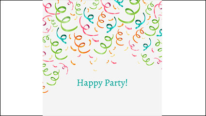 Background color party ribbon vector material