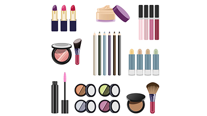 9 cosmetic design vector material