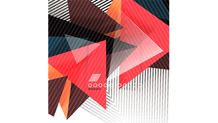 Fashion triangle stacked background vector