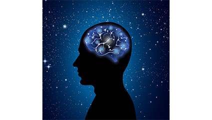 Creative design vector man brain