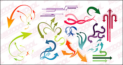 City cool arrow vector material