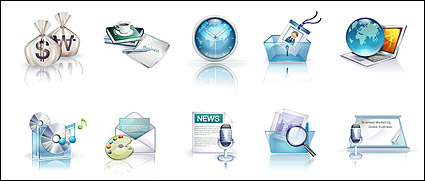 Beautiful vista style icons vector material-1