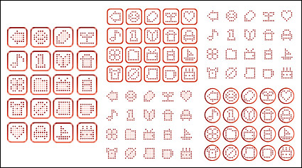 Simple pixel vector graphics material-1
