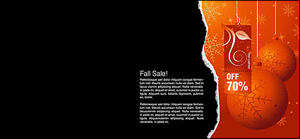 Winter discounts to the theme of vector material