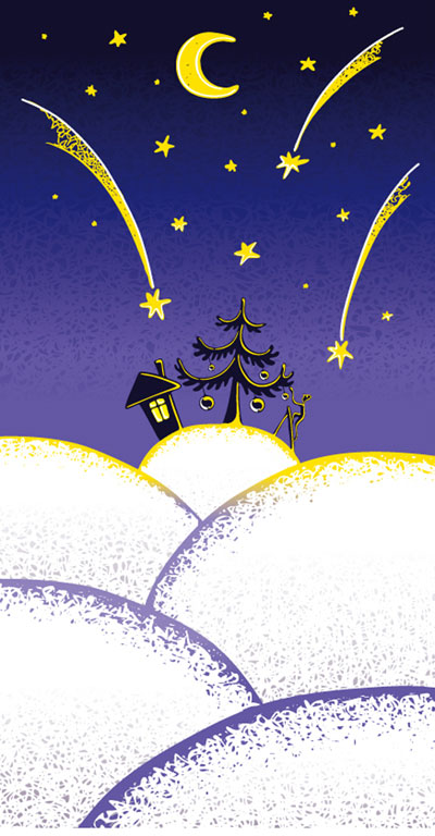 Lovely Christmas illustration Vector 