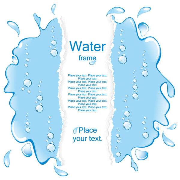 water tear drop shaped vector 