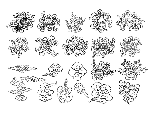 Material of the 20 Chinese classical vector