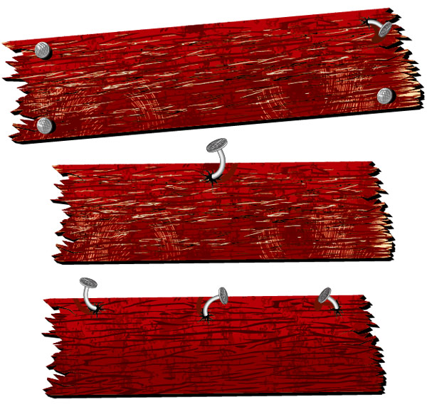 Nail template vector material