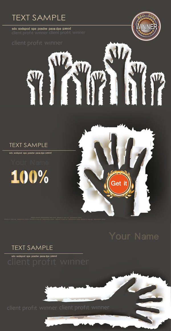 Paper fingerprint vector material