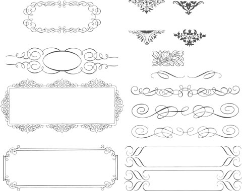  Succinct lace trimming vector source material	  