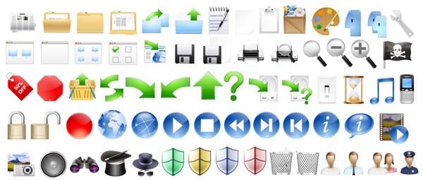 Exquisite icon vector material