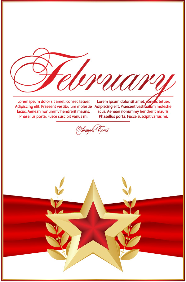 Red five-pointed star Bookmarks 04