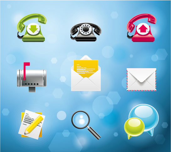 Very delicate system icon vector material -3