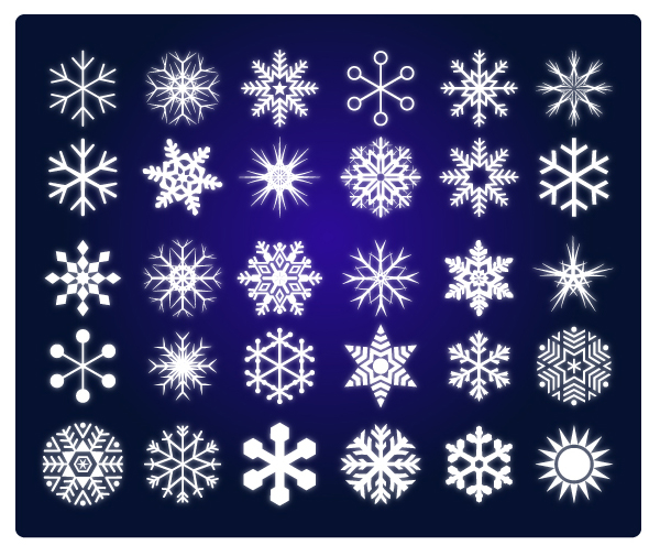 Vector of snow
