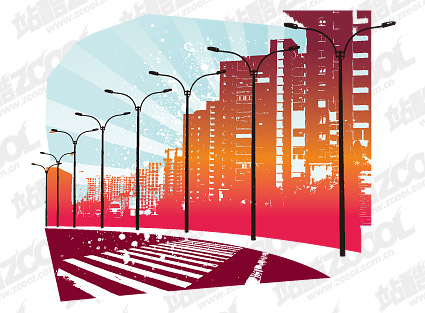 urban roads Vector 