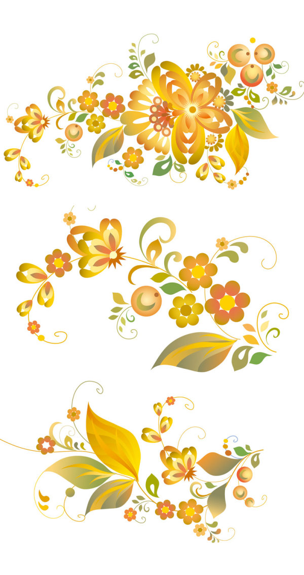 Beautiful flower pattern - vector material