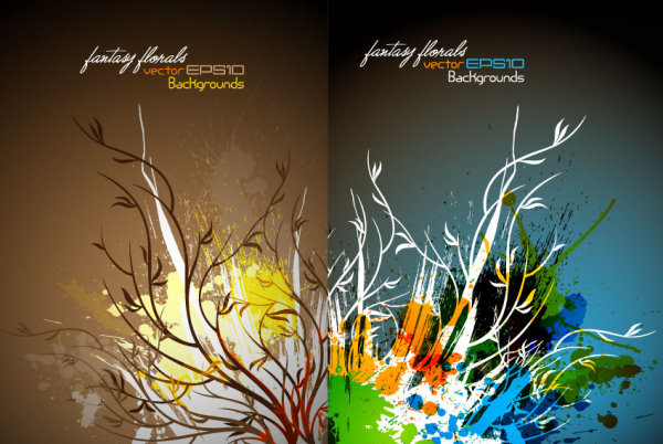 Shu Wen ink Vector branches
