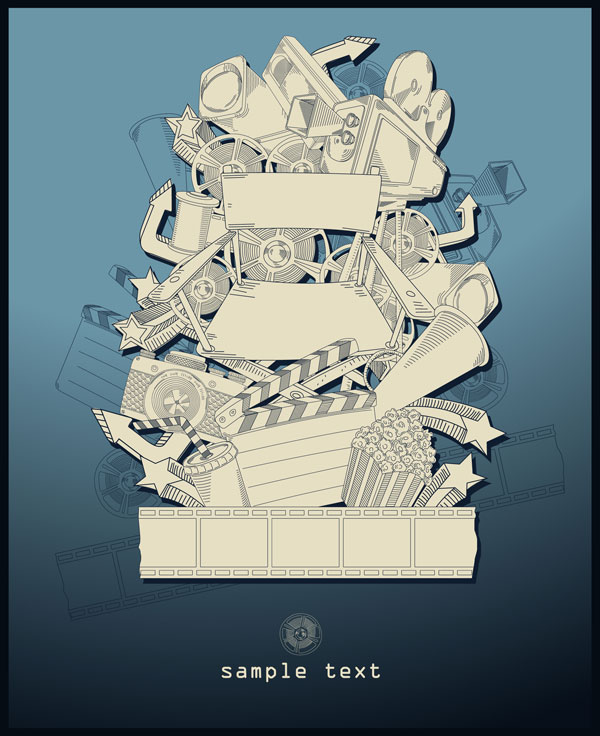 Intensive fashion illustrator vector material -2