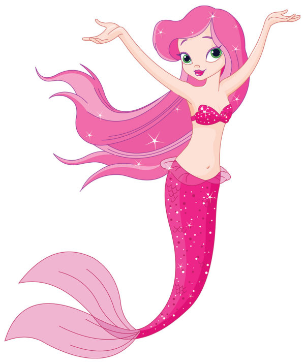 Cartoon Mermaid 03 - vector
