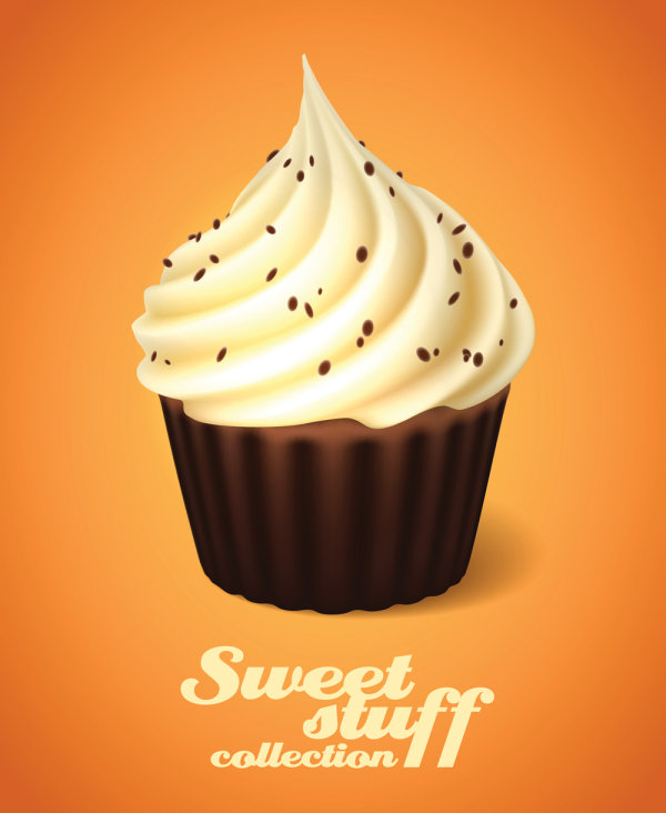 The desserts material 03 - vector