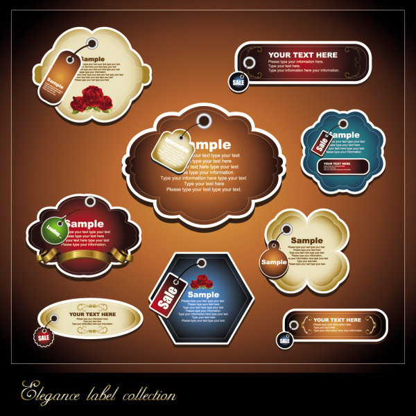 Label material 03-- vector material