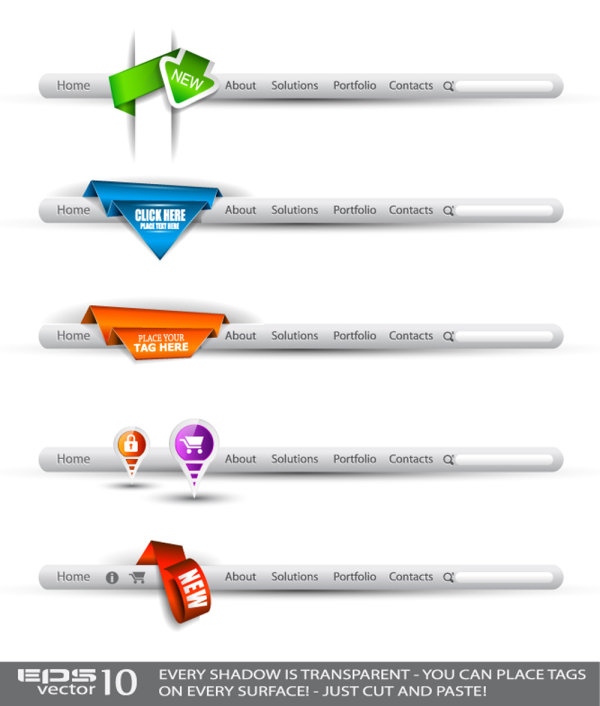 Fine navigation UI02 - vector material