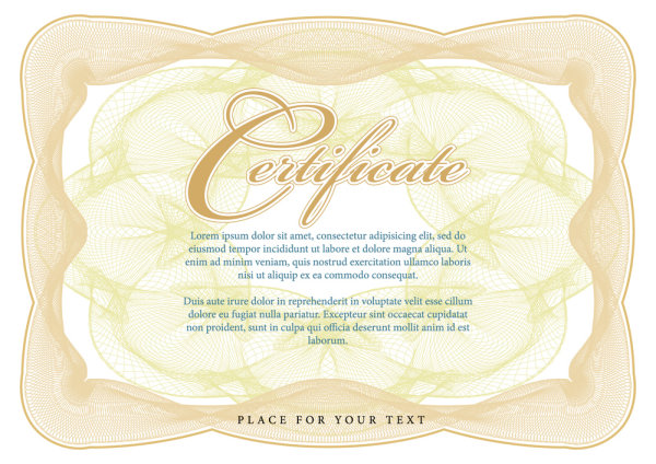 Certificate Commendation 05 - vector material