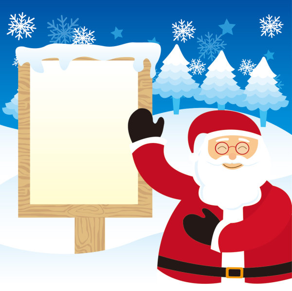 Winter Christmas material 03 - vector material