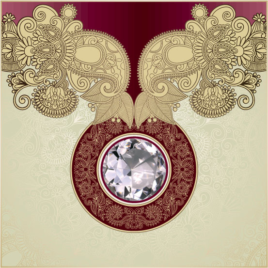 Exquisite pattern background - Vector