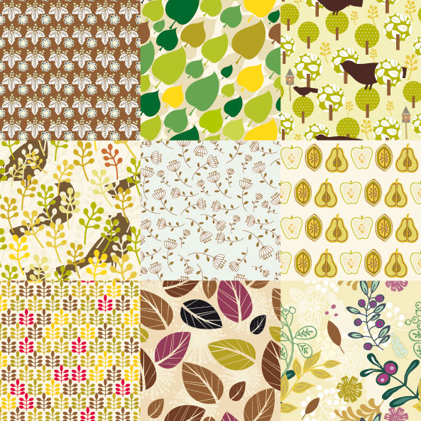 Cartoon patterns 04 - vector material