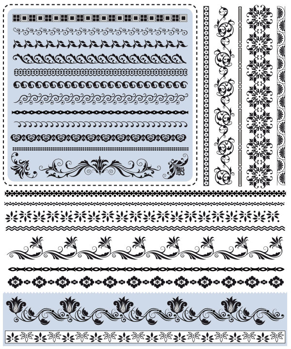 Beautiful lace pattern 04 - vector