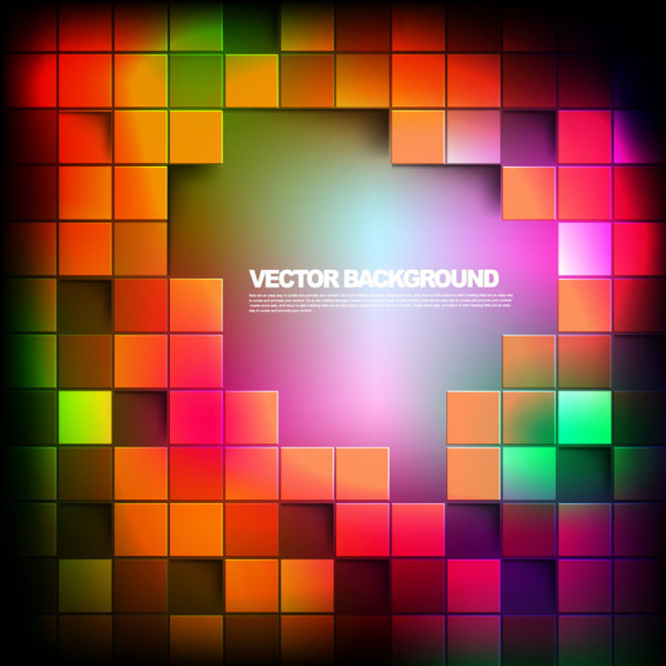 Fancy box background 03 - vector material