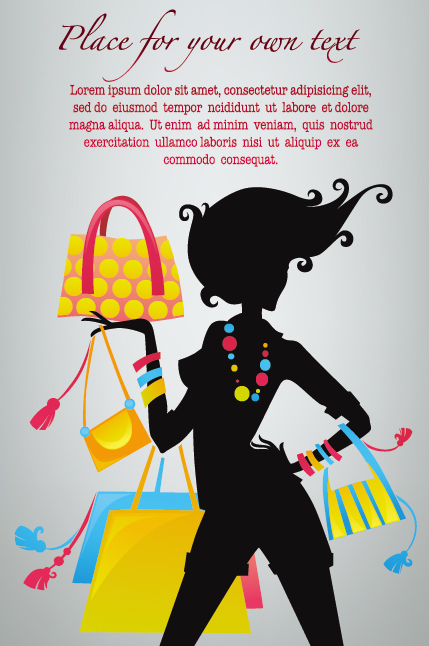 Fashion beauty silhouette 03 - vector