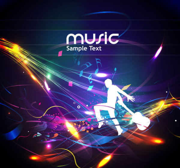 Brilliant dynamic background 04 - vector material