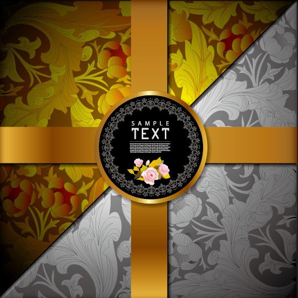 Classic pattern background 06 - vector material