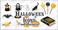 Halloween icon vector material
