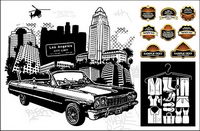 design elements trend vector material