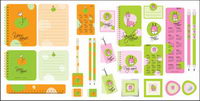 Vector cartoon stationery