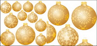 Christmas decorations Vector snow ball