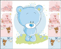 Cute cartoon bear - vector material