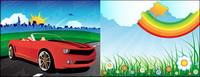 Outdoor scenery vector