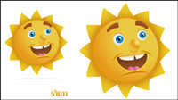 Vector-style sun cartoon picture