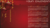 Christmas background calendar 02 - vector