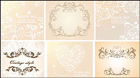 European lace pattern 01 - vector material