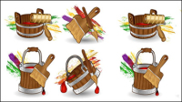 Cartoon Paint Bucket - Vector