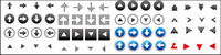 Arrow icon vector material useful