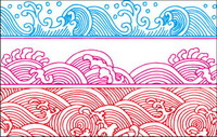 Spray pattern vector material
