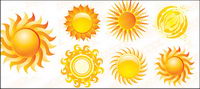 Crystal Sun style icon vector material